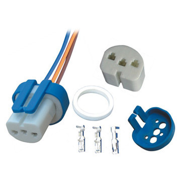 【供應(yīng)連接器 9004/9007汽車(chē)燈座 6年出口經(jīng)驗(yàn)】?jī)r(jià)格,廠家,圖片,燈頭,瑞安市龍躍電器-